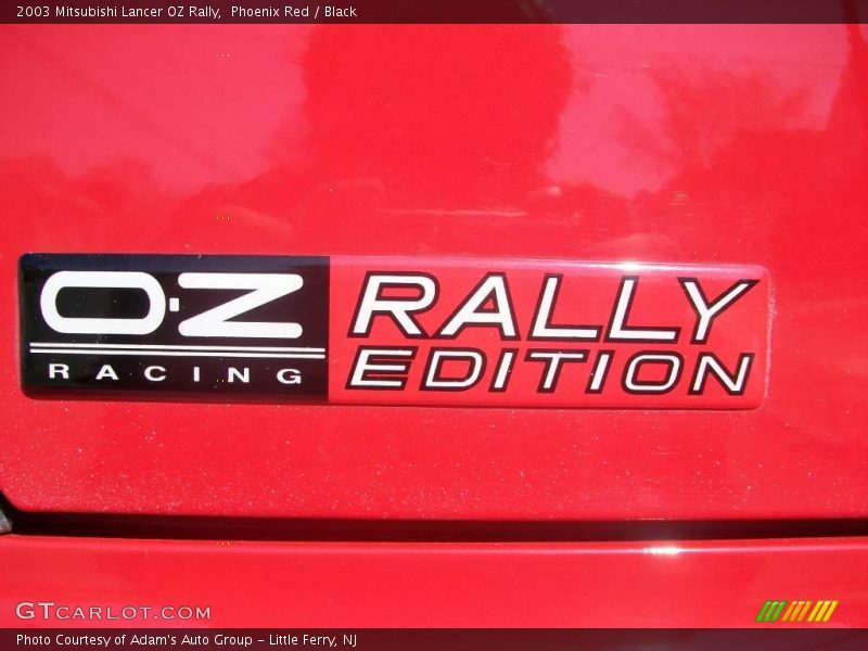 Phoenix Red / Black 2003 Mitsubishi Lancer OZ Rally