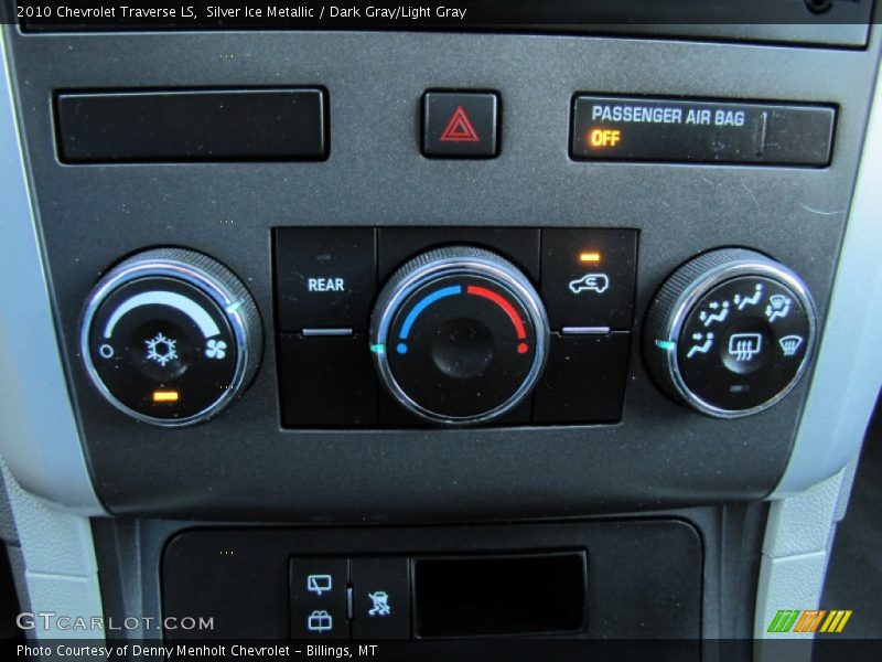 Silver Ice Metallic / Dark Gray/Light Gray 2010 Chevrolet Traverse LS