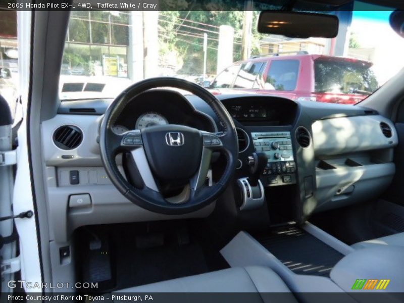 Taffeta White / Gray 2009 Honda Pilot EX-L 4WD