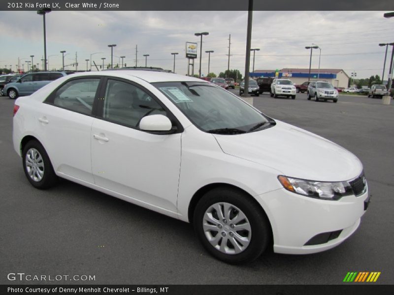 Clear White / Stone 2012 Kia Forte LX