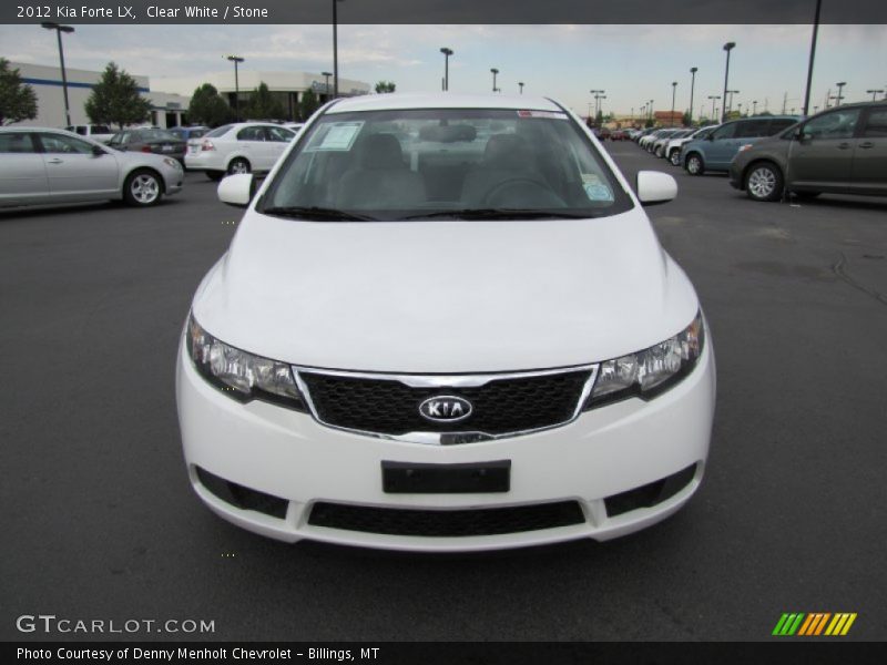 Clear White / Stone 2012 Kia Forte LX