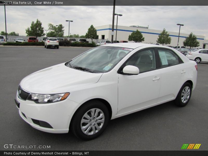 Clear White / Stone 2012 Kia Forte LX