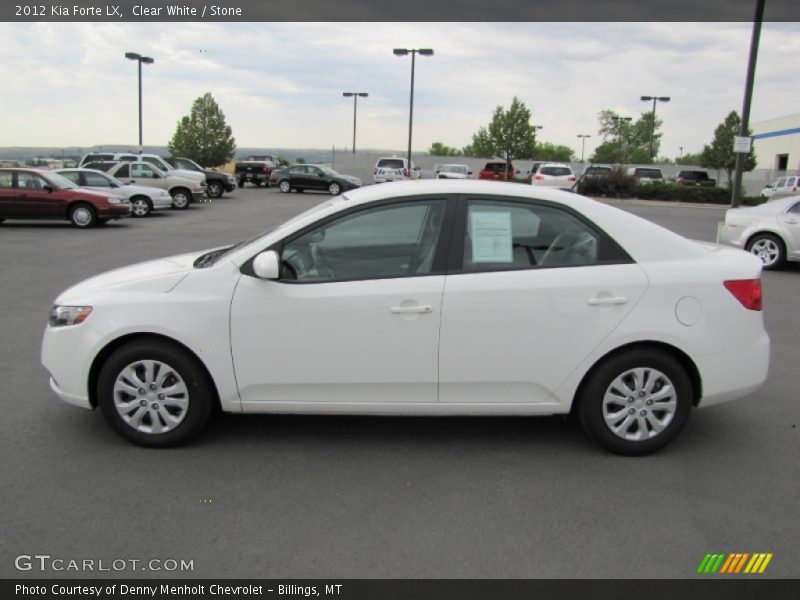 Clear White / Stone 2012 Kia Forte LX