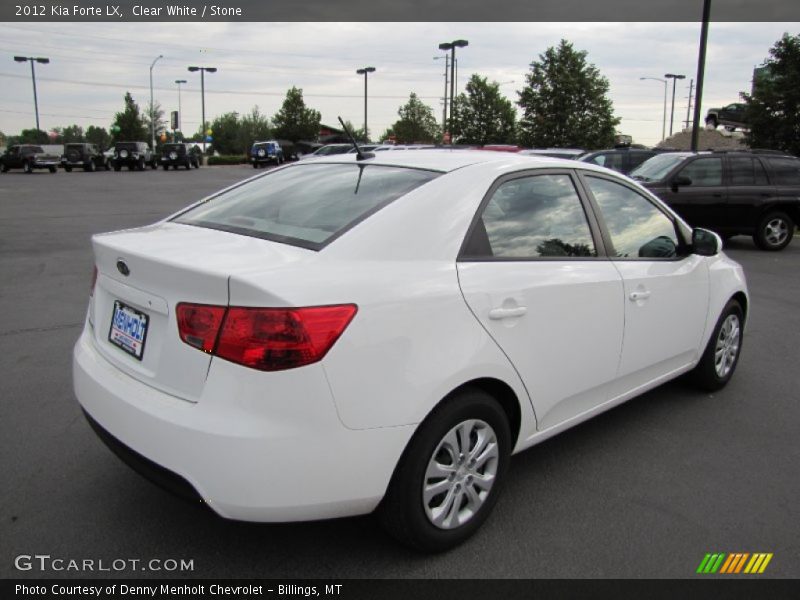 Clear White / Stone 2012 Kia Forte LX