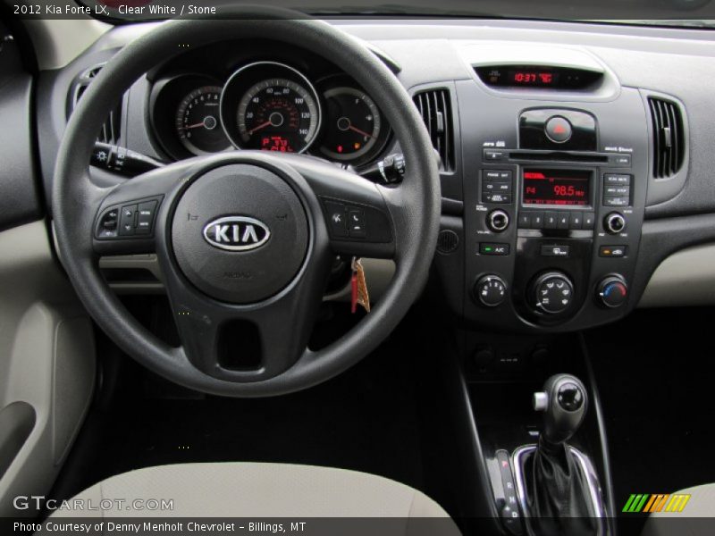 Clear White / Stone 2012 Kia Forte LX