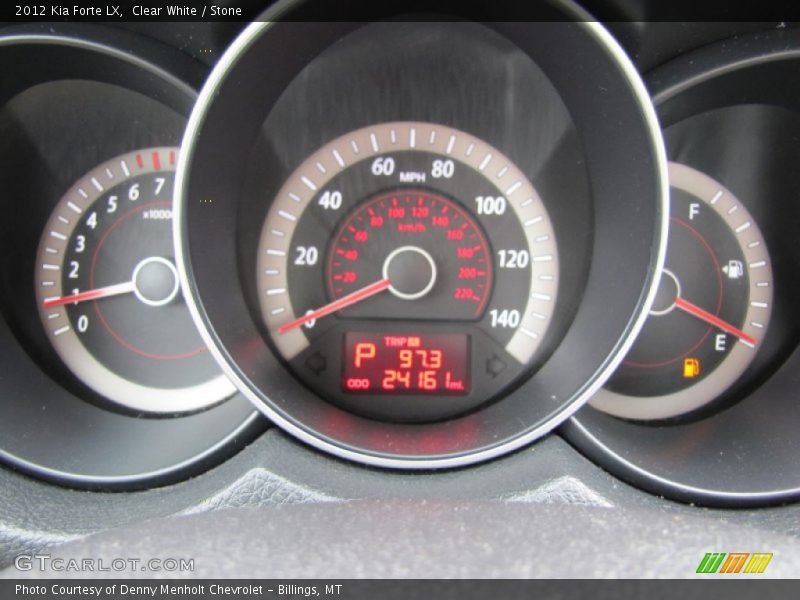 Clear White / Stone 2012 Kia Forte LX