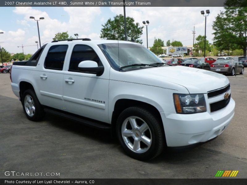 Summit White / Dark Titanium/Light Titanium 2007 Chevrolet Avalanche LT 4WD