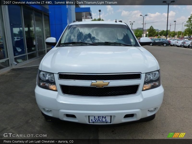 Summit White / Dark Titanium/Light Titanium 2007 Chevrolet Avalanche LT 4WD