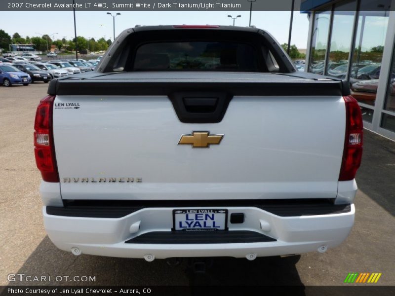 Summit White / Dark Titanium/Light Titanium 2007 Chevrolet Avalanche LT 4WD
