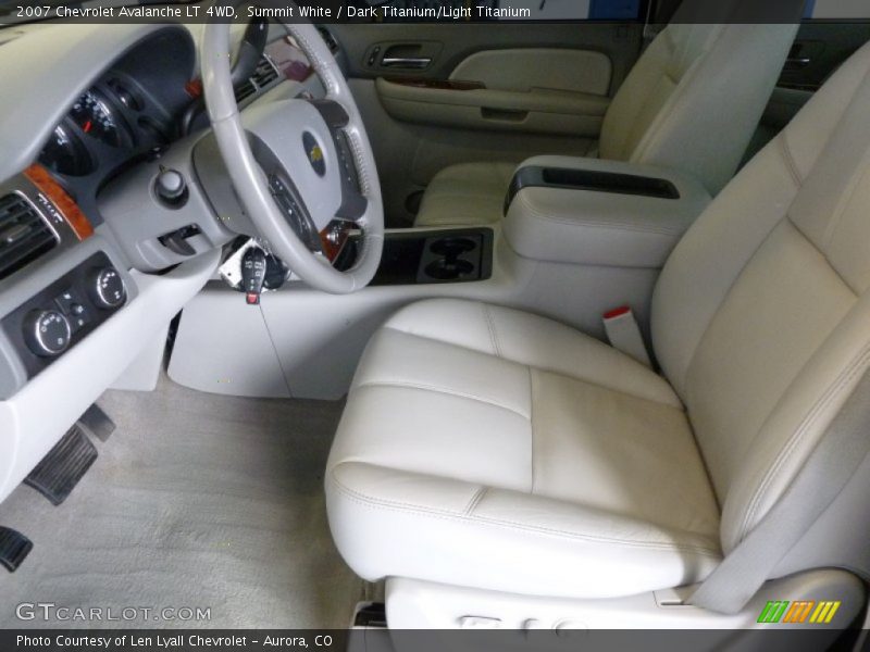 Summit White / Dark Titanium/Light Titanium 2007 Chevrolet Avalanche LT 4WD