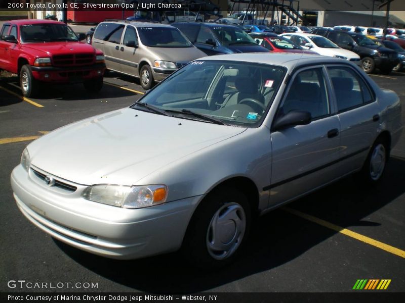 Silverstream Opal / Light Charcoal 2000 Toyota Corolla CE