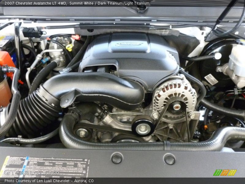Summit White / Dark Titanium/Light Titanium 2007 Chevrolet Avalanche LT 4WD