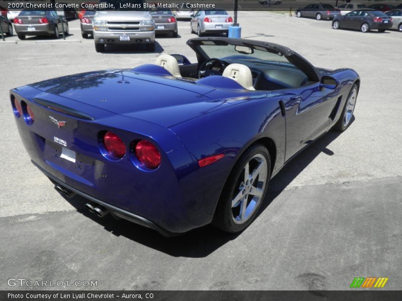 LeMans Blue Metallic / Cashmere 2007 Chevrolet Corvette Convertible