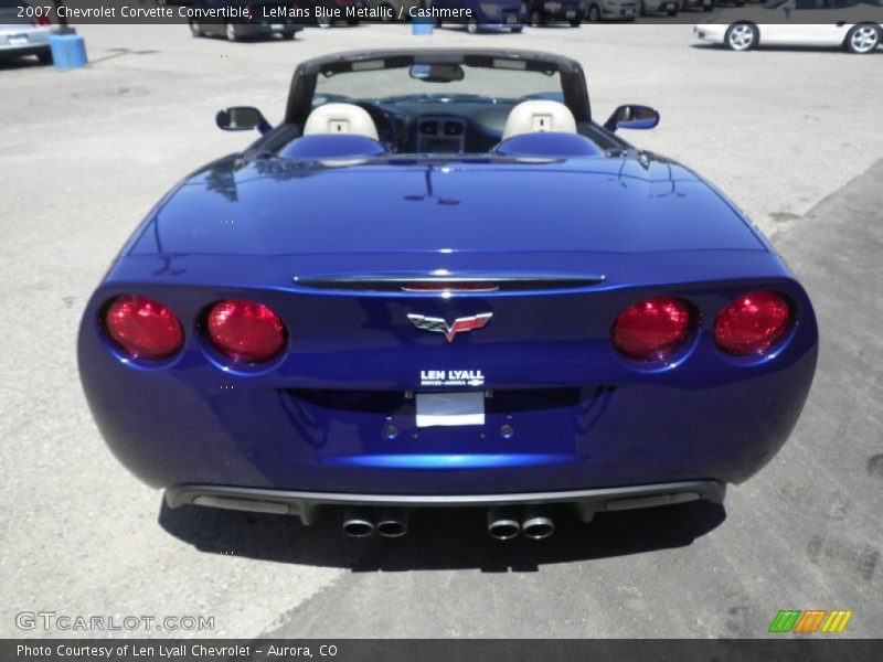 LeMans Blue Metallic / Cashmere 2007 Chevrolet Corvette Convertible