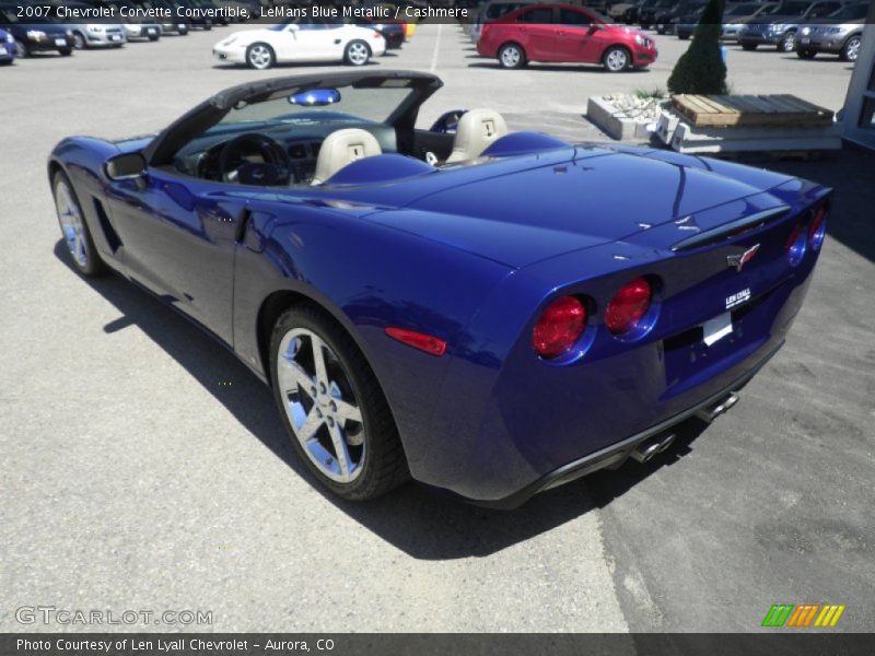 LeMans Blue Metallic / Cashmere 2007 Chevrolet Corvette Convertible