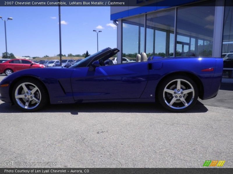 LeMans Blue Metallic / Cashmere 2007 Chevrolet Corvette Convertible