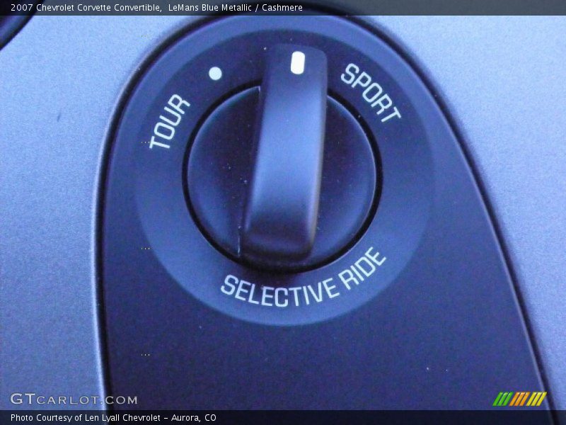 Controls of 2007 Corvette Convertible