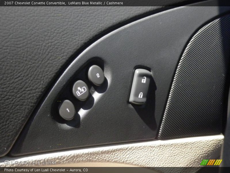 Controls of 2007 Corvette Convertible