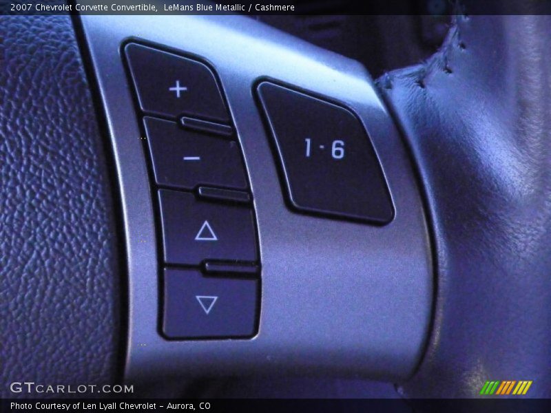 Controls of 2007 Corvette Convertible