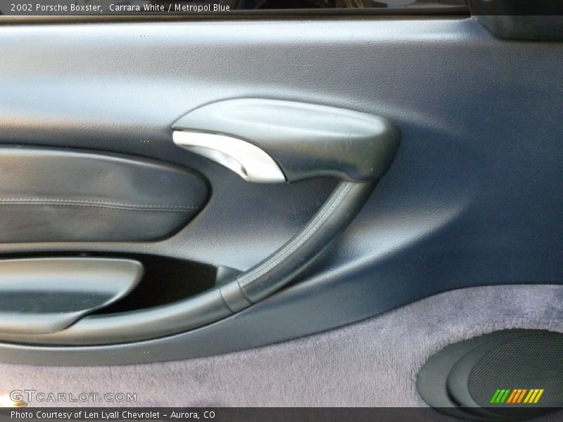 Carrara White / Metropol Blue 2002 Porsche Boxster