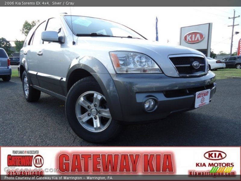 Silver / Gray 2006 Kia Sorento EX 4x4