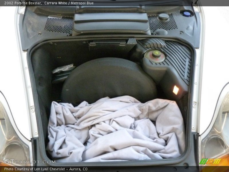 Carrara White / Metropol Blue 2002 Porsche Boxster