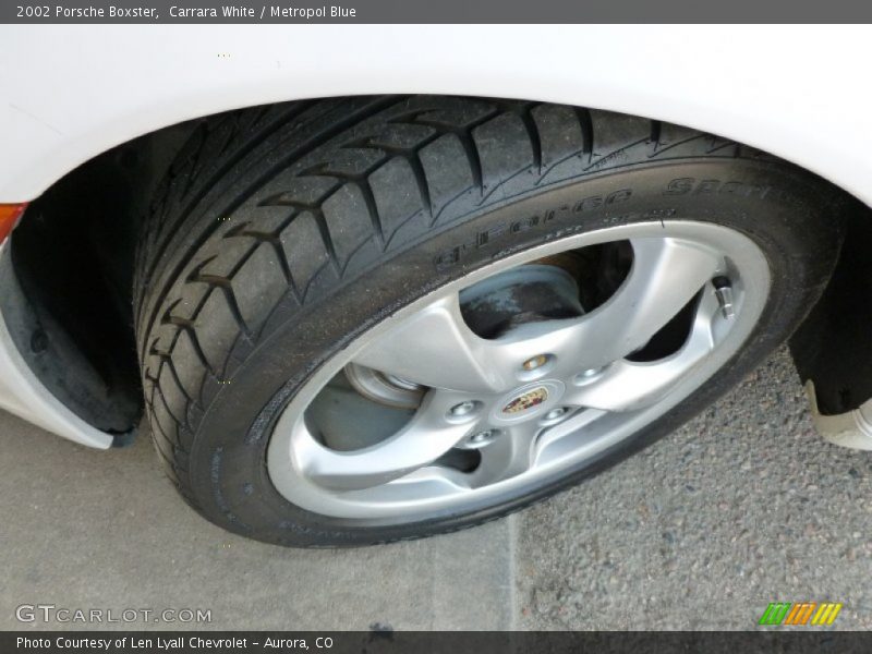 Carrara White / Metropol Blue 2002 Porsche Boxster