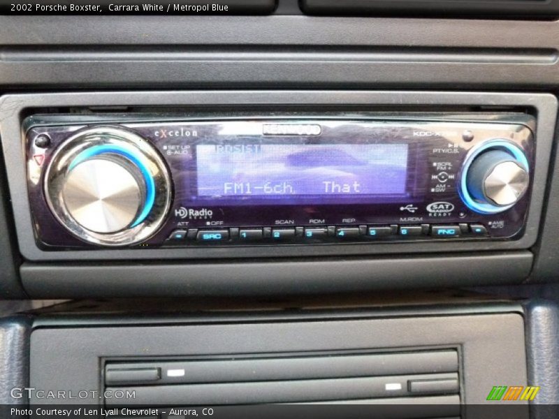 Carrara White / Metropol Blue 2002 Porsche Boxster
