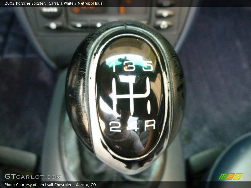 Carrara White / Metropol Blue 2002 Porsche Boxster