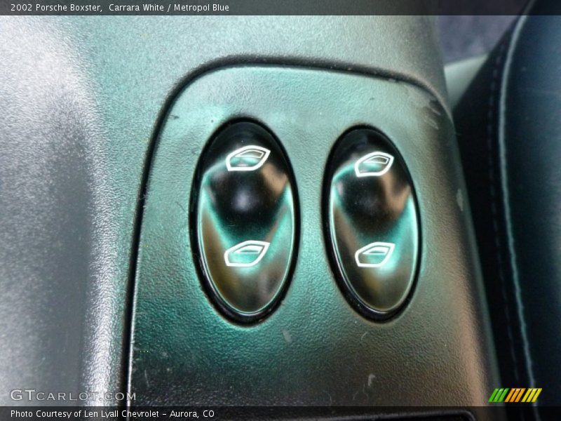 Carrara White / Metropol Blue 2002 Porsche Boxster