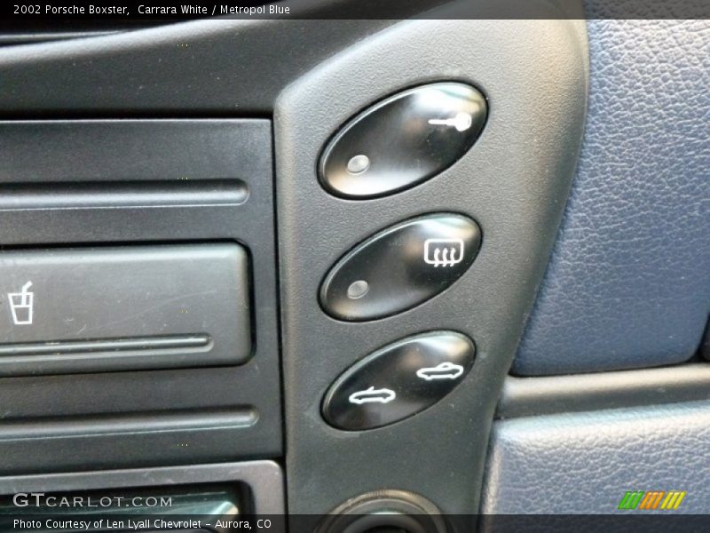 Carrara White / Metropol Blue 2002 Porsche Boxster