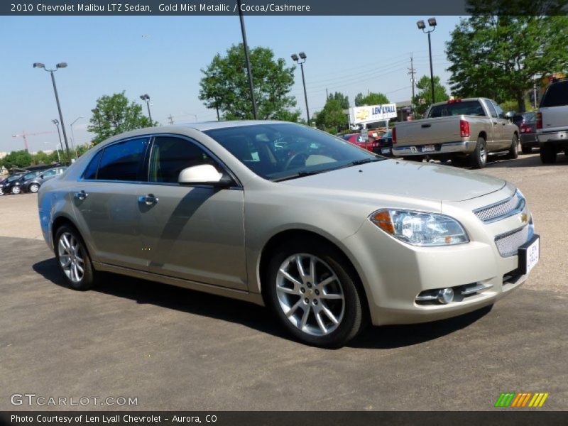 Gold Mist Metallic / Cocoa/Cashmere 2010 Chevrolet Malibu LTZ Sedan
