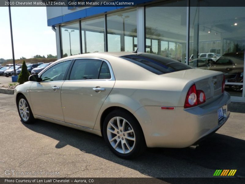 Gold Mist Metallic / Cocoa/Cashmere 2010 Chevrolet Malibu LTZ Sedan