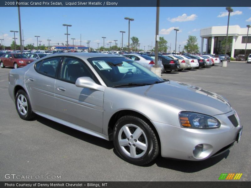 Liquid Silver Metallic / Ebony 2008 Pontiac Grand Prix Sedan