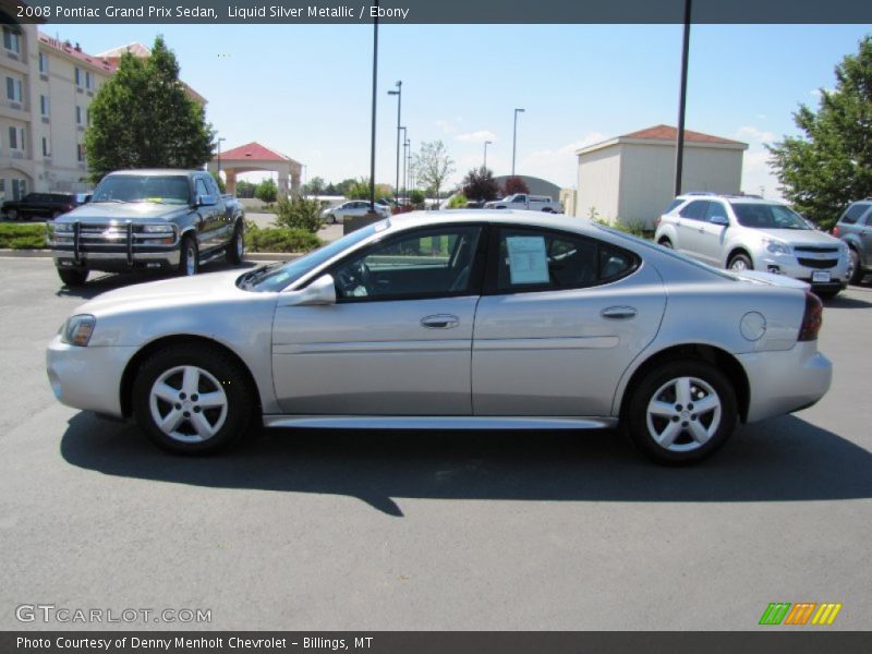 Liquid Silver Metallic / Ebony 2008 Pontiac Grand Prix Sedan