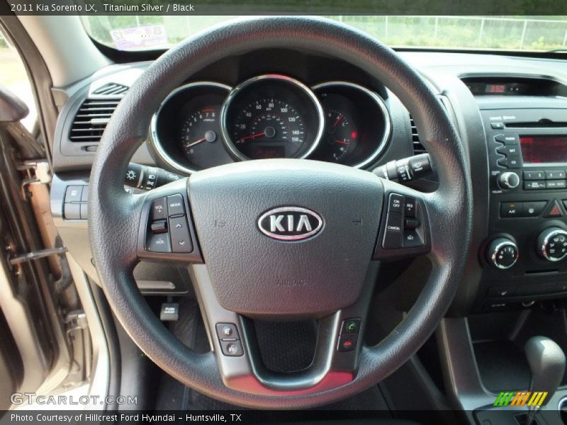 Titanium Silver / Black 2011 Kia Sorento LX