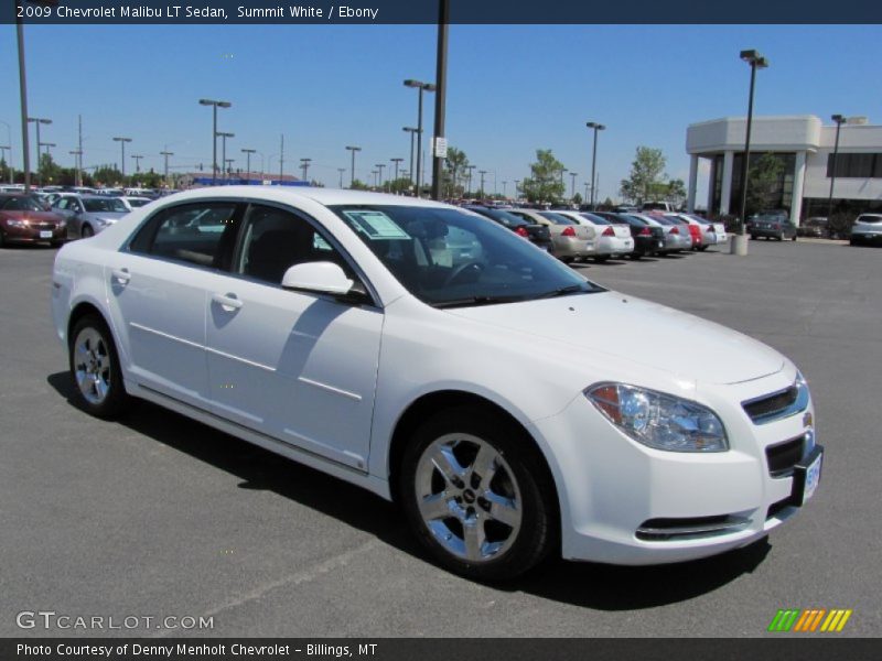 Summit White / Ebony 2009 Chevrolet Malibu LT Sedan