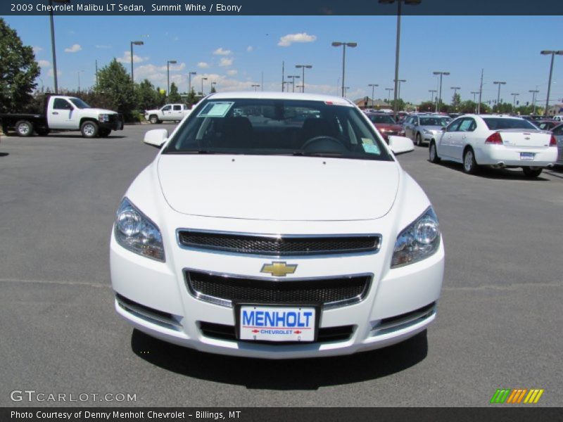 Summit White / Ebony 2009 Chevrolet Malibu LT Sedan