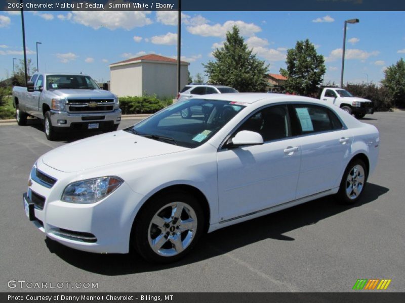 Summit White / Ebony 2009 Chevrolet Malibu LT Sedan