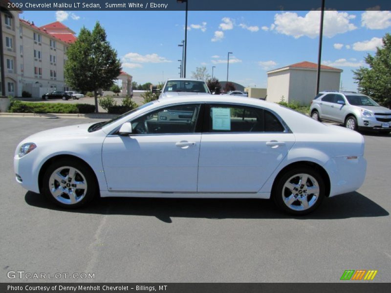 Summit White / Ebony 2009 Chevrolet Malibu LT Sedan