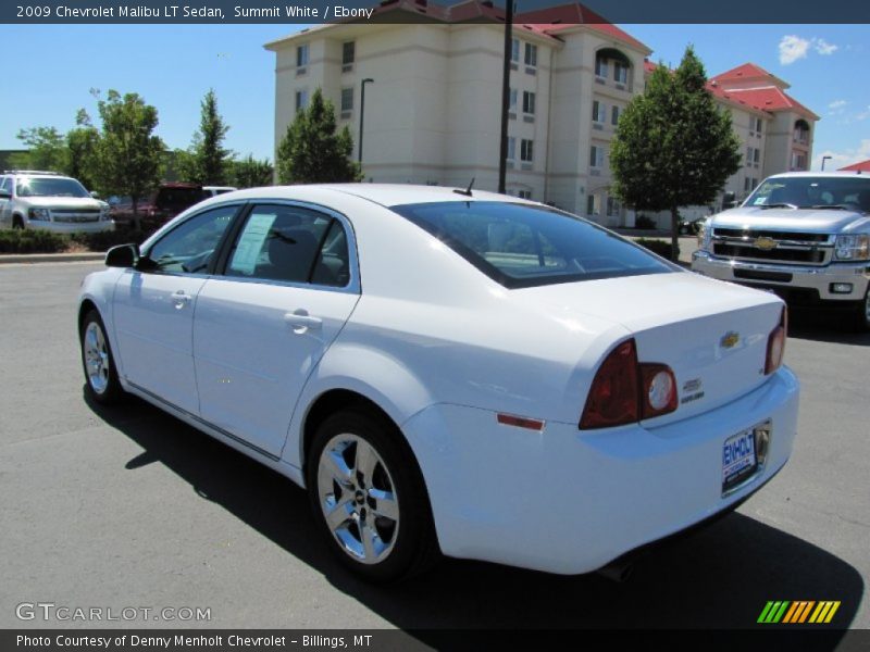 Summit White / Ebony 2009 Chevrolet Malibu LT Sedan