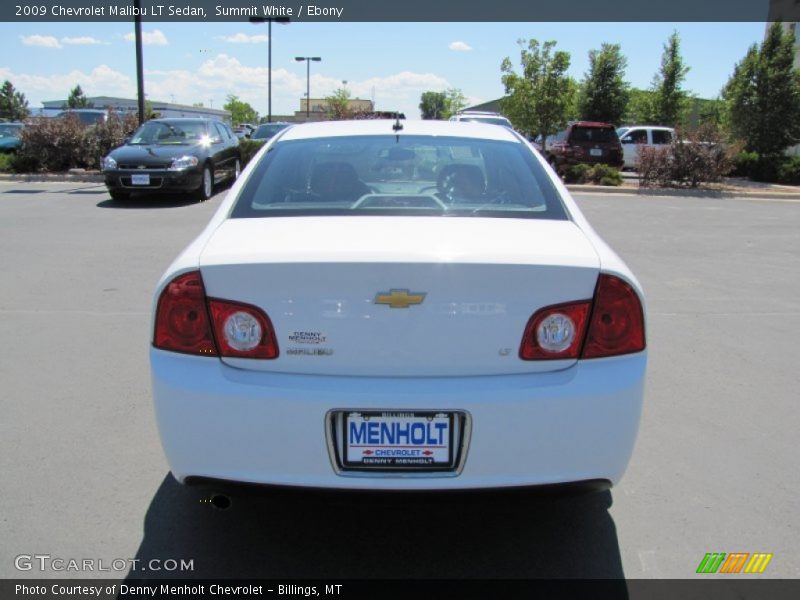 Summit White / Ebony 2009 Chevrolet Malibu LT Sedan