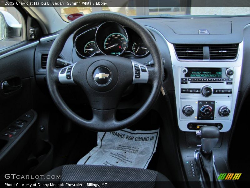 Summit White / Ebony 2009 Chevrolet Malibu LT Sedan