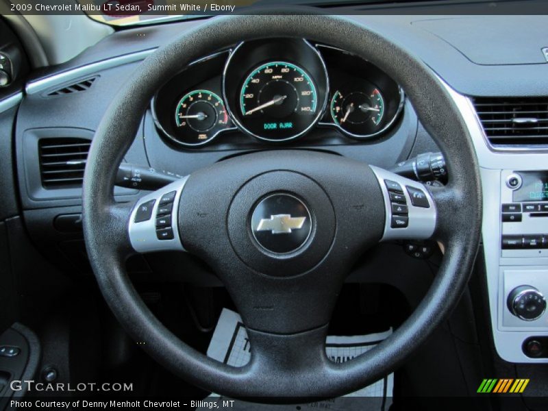 Summit White / Ebony 2009 Chevrolet Malibu LT Sedan