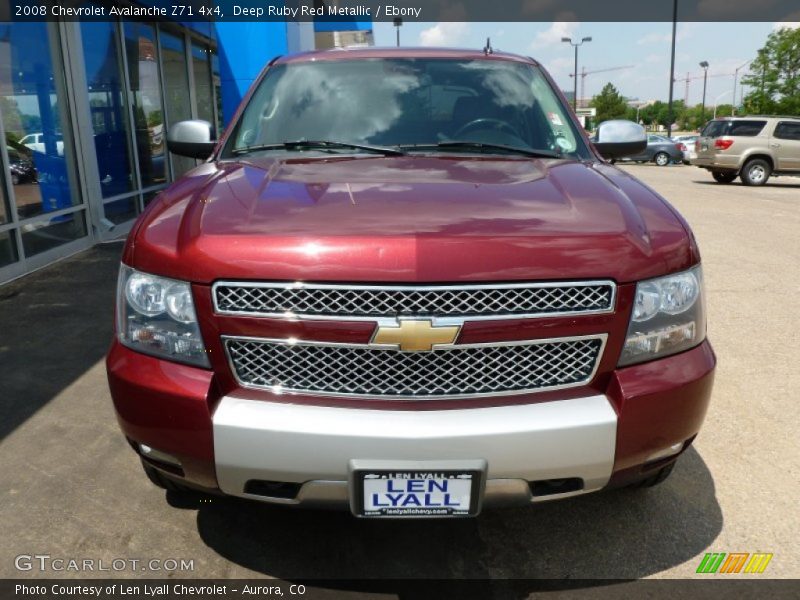 Deep Ruby Red Metallic / Ebony 2008 Chevrolet Avalanche Z71 4x4