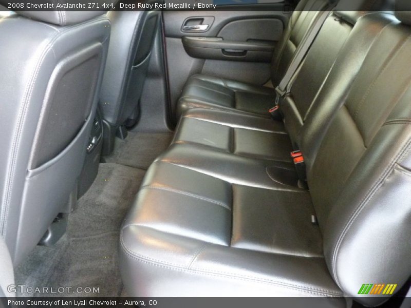 Deep Ruby Red Metallic / Ebony 2008 Chevrolet Avalanche Z71 4x4