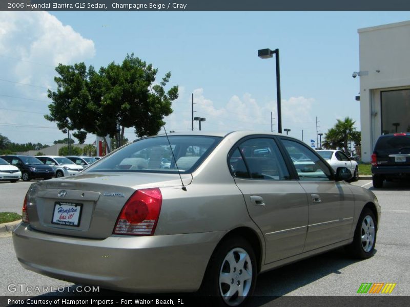 Champagne Beige / Gray 2006 Hyundai Elantra GLS Sedan