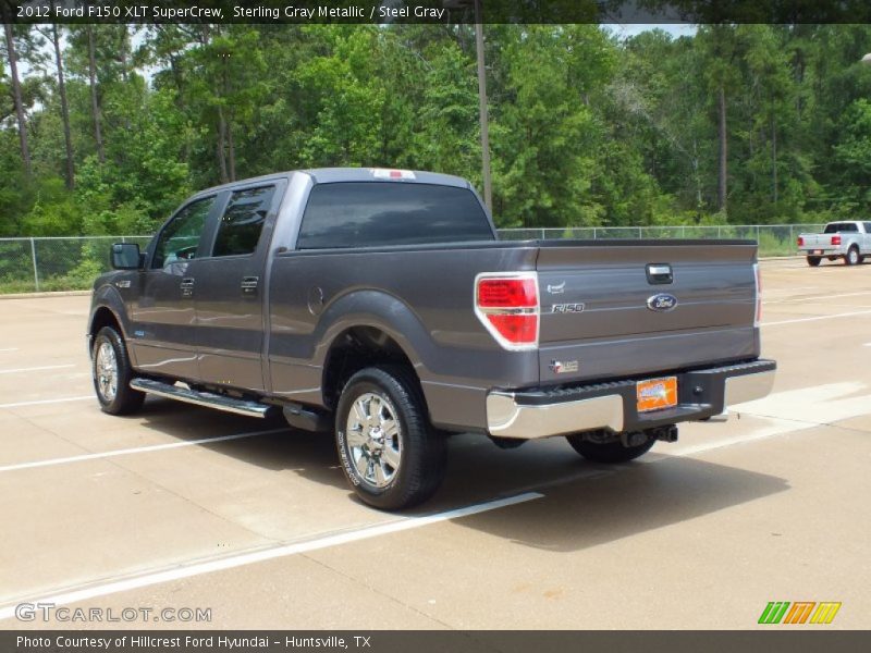 Sterling Gray Metallic / Steel Gray 2012 Ford F150 XLT SuperCrew