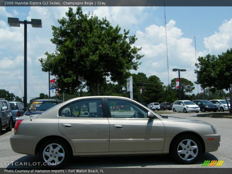 Champagne Beige / Gray 2006 Hyundai Elantra GLS Sedan