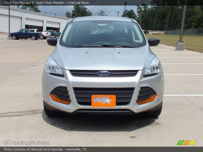 Ingot Silver Metallic / Charcoal Black 2013 Ford Escape S